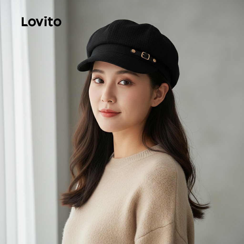 Lovito Boné Casual Básico LFA102037 em Oferta na Shopee