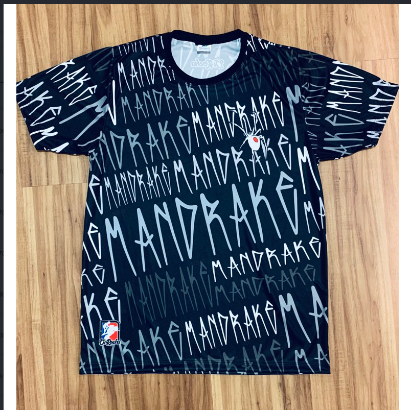 Camiseta Masculina Hip Hop Mandrake Estampa Grafite de Letra, Aranha, Manga Curta, Secagem Rápida