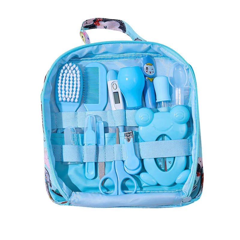 Conjunto De Cuidados Para Bebês Recém-Nascidos , 13 Peças Com Aparador De Unhas , Limpador De Orelhas Cabelo Leve E Pent