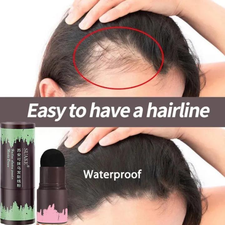 Pó de Linha Capilar de Alta Cobertura - Cor Natural, Leve, Não Pesado, Fácil de Aplicar - Produto de Maquiagem Capilar