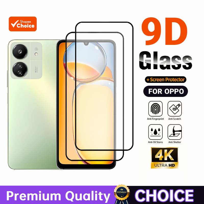 Protetor de Tela de Toque Sensível com Cobertura Total de Vidro Temperado Para OPPO A5i A3 A5 A6 Pro Reno 4 5 14 Reno