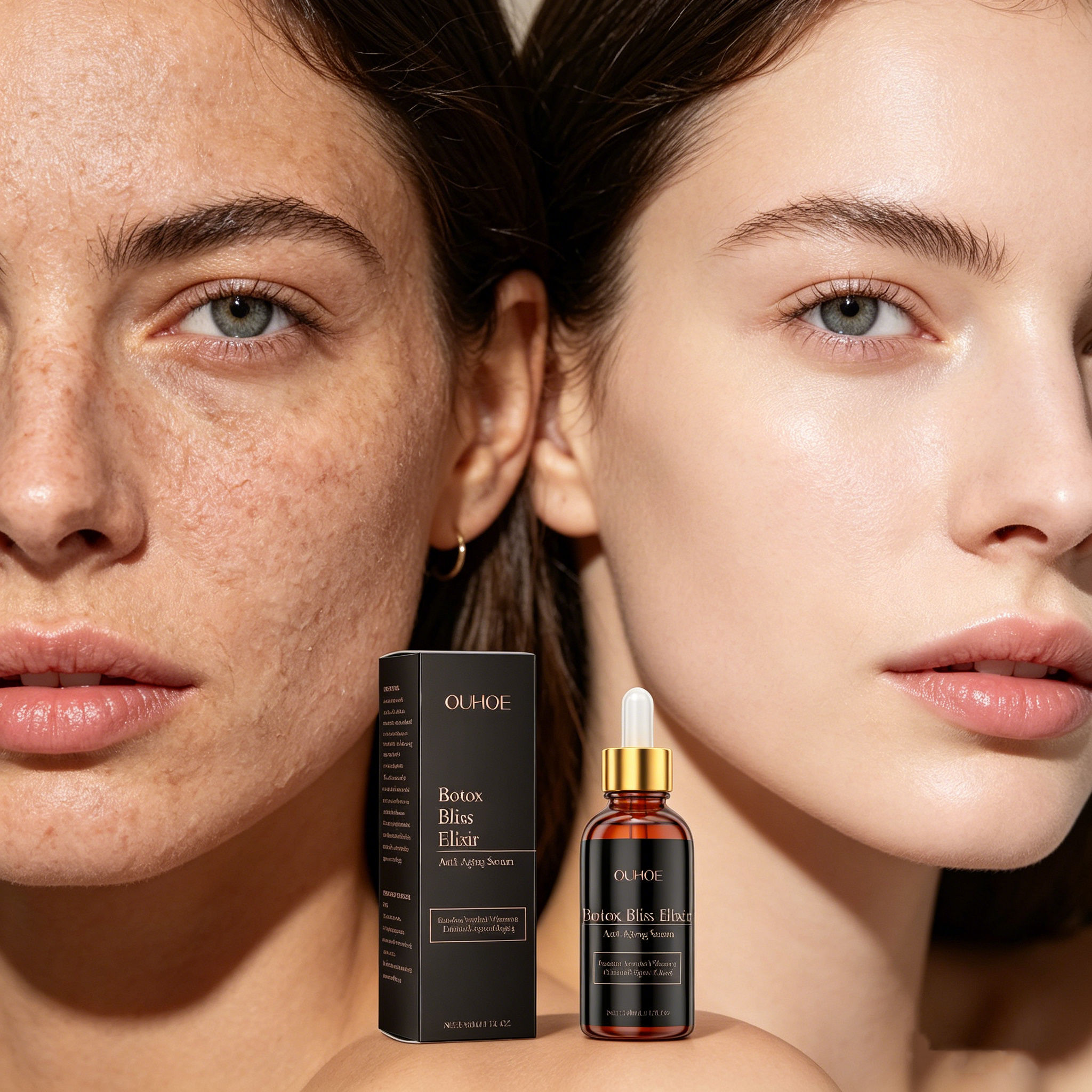 Soro De Peptídeo De Cobre Ginseng Antienvelhecimento Para Cuidados Com A Pele De Vidro Facial Botox Bliss Elixir