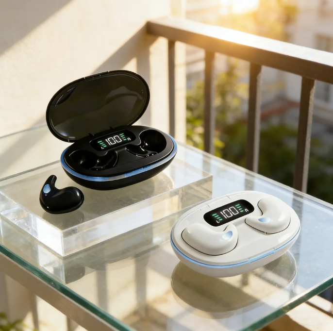  Fones de ouvido TWS Bluetooth sem fio, à prova d'água, mini fone auricular, fone de ouvido estéreo TWS para todos os