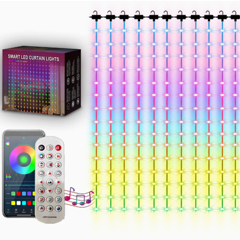 Para Numo Ring Light Anel De Luz Com Suporte Do Telefone Inteligente Bluetooth RGB Cortina LED String Conjunto Flash Sel