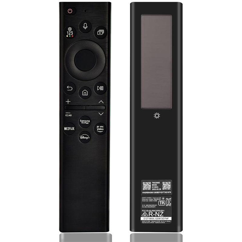 Controle remoto durável para Samsung Solar compatível com Smart TV com design ergonômico 4K