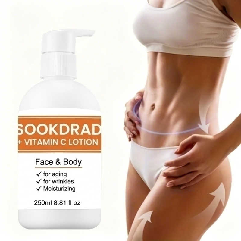 Loção de Vitamina C, Cuidados com a Pele Sazonais, Hidratante Suavizante para o Rosto e Corpo, Para Todos os Tipos de