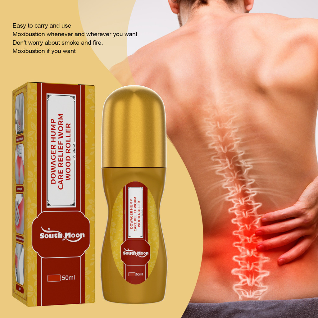 Ativador Roll-On para Dores nas Costas 50 ml – Açafrão & Videira Sanguínea & Videira Qingfeng – Alívio Rápido para