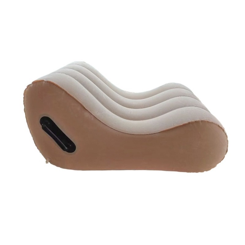  Sofá inflável de pelúcia para adultos, poltrona de lazer preguiçosa para uso doméstico no quarto, sofá auxiliar para