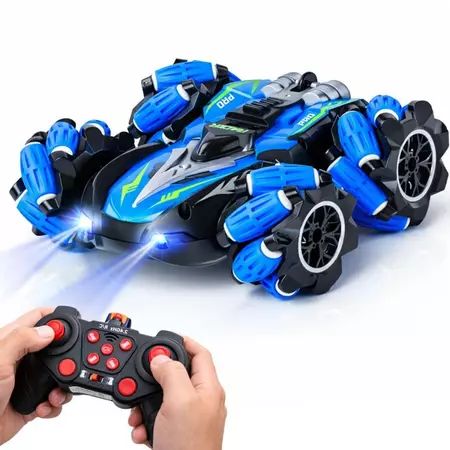 Carro RC Stunt Drift de Dupla Face Controle Duplo Carro 4WD Acrobático Giratório Off-Road