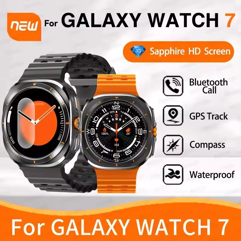 Para Galaxy Watch 7 Ultra Relógio Inteligente Das Mulheres Dos Homens Mostrador Personalizado HD AMOLED Chamada De Voz G