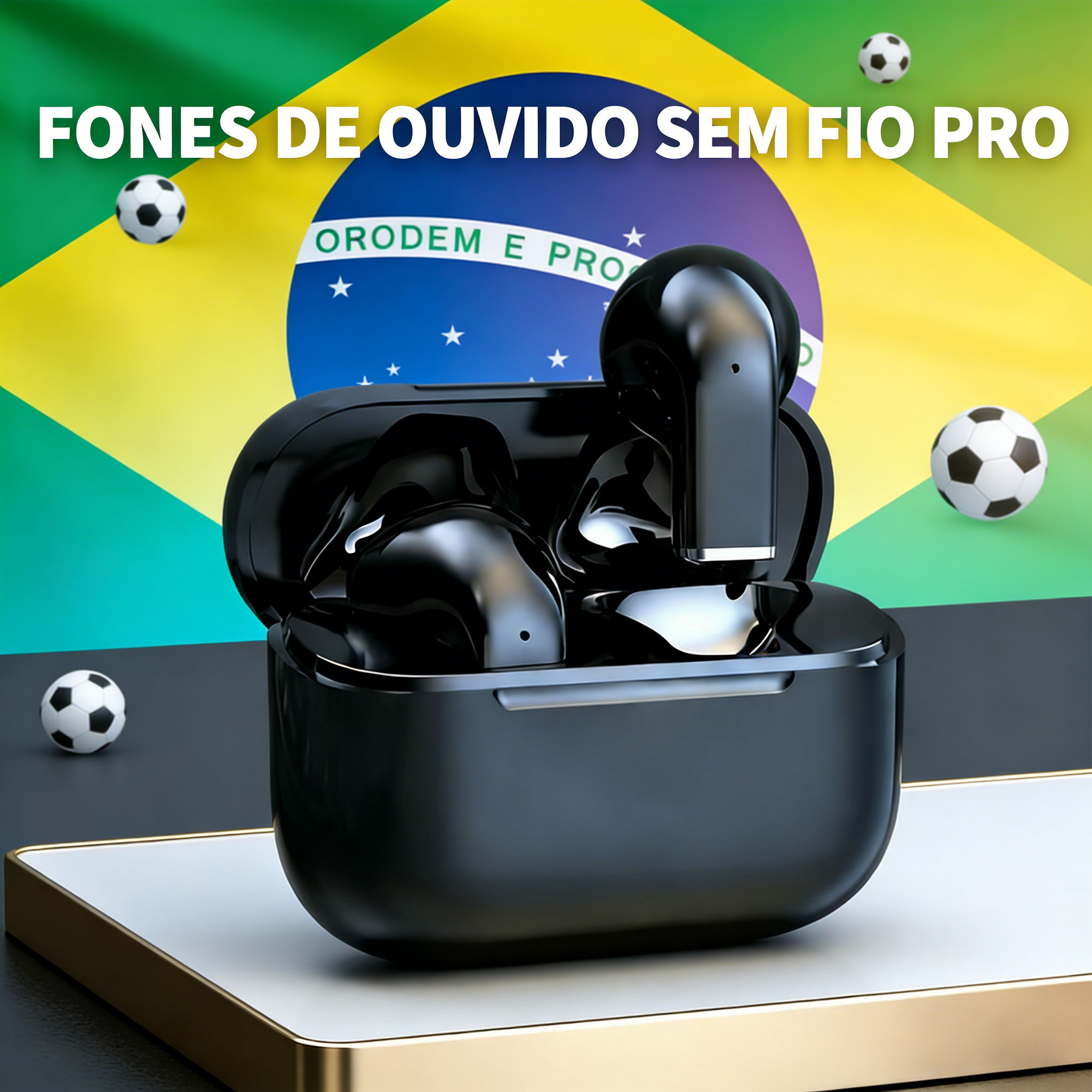 Fones de ouvido Bluetooth 5.4 sem fio, fones de ouvido estéreo HiFi com cancelamento de ruído, fones de ouvido