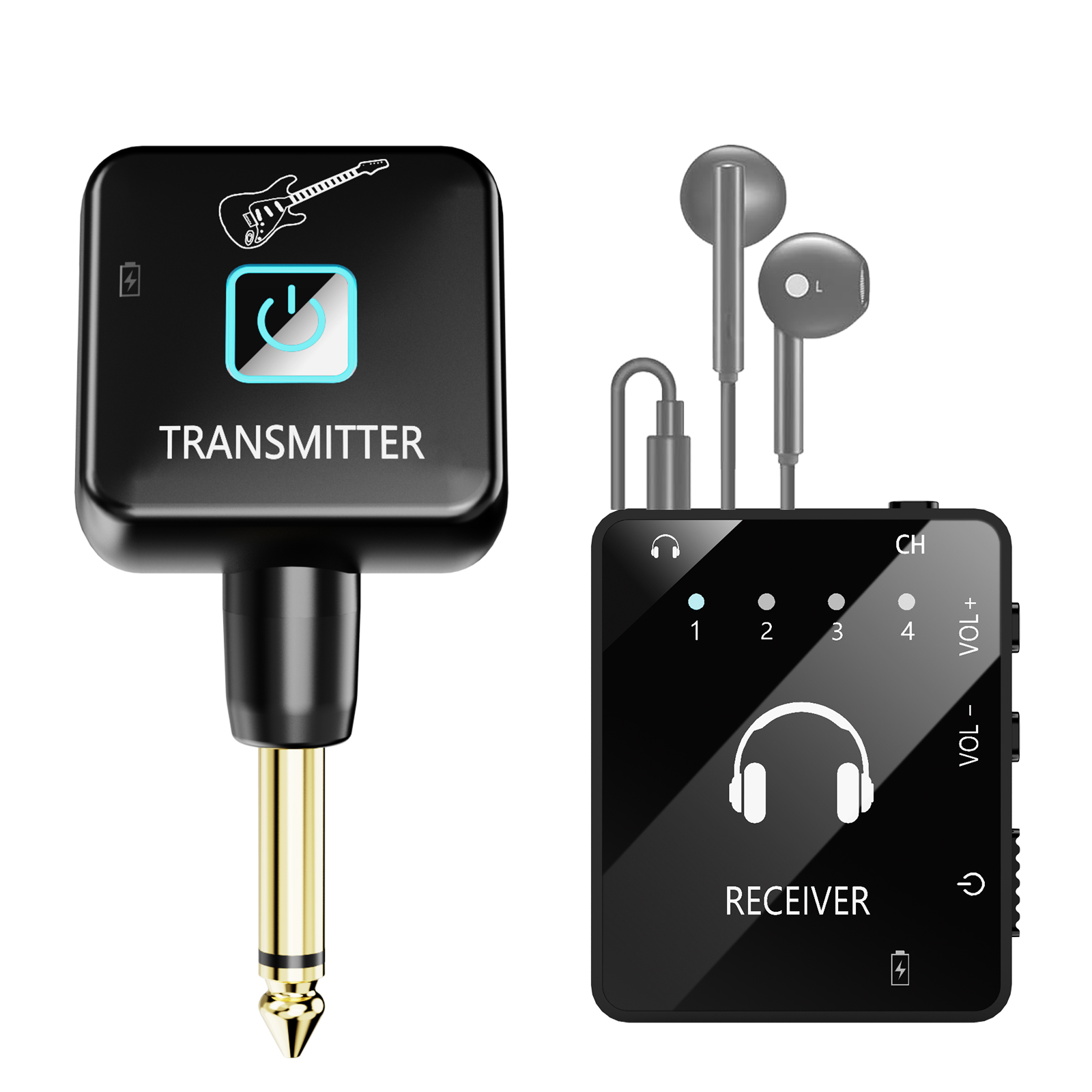 Sistema IEM Sem Fio Com Clipe Transmissor E Emparelhamento Automático-Para Estúdio , Guitarra , DJ , Live 4/4 Violino Bo