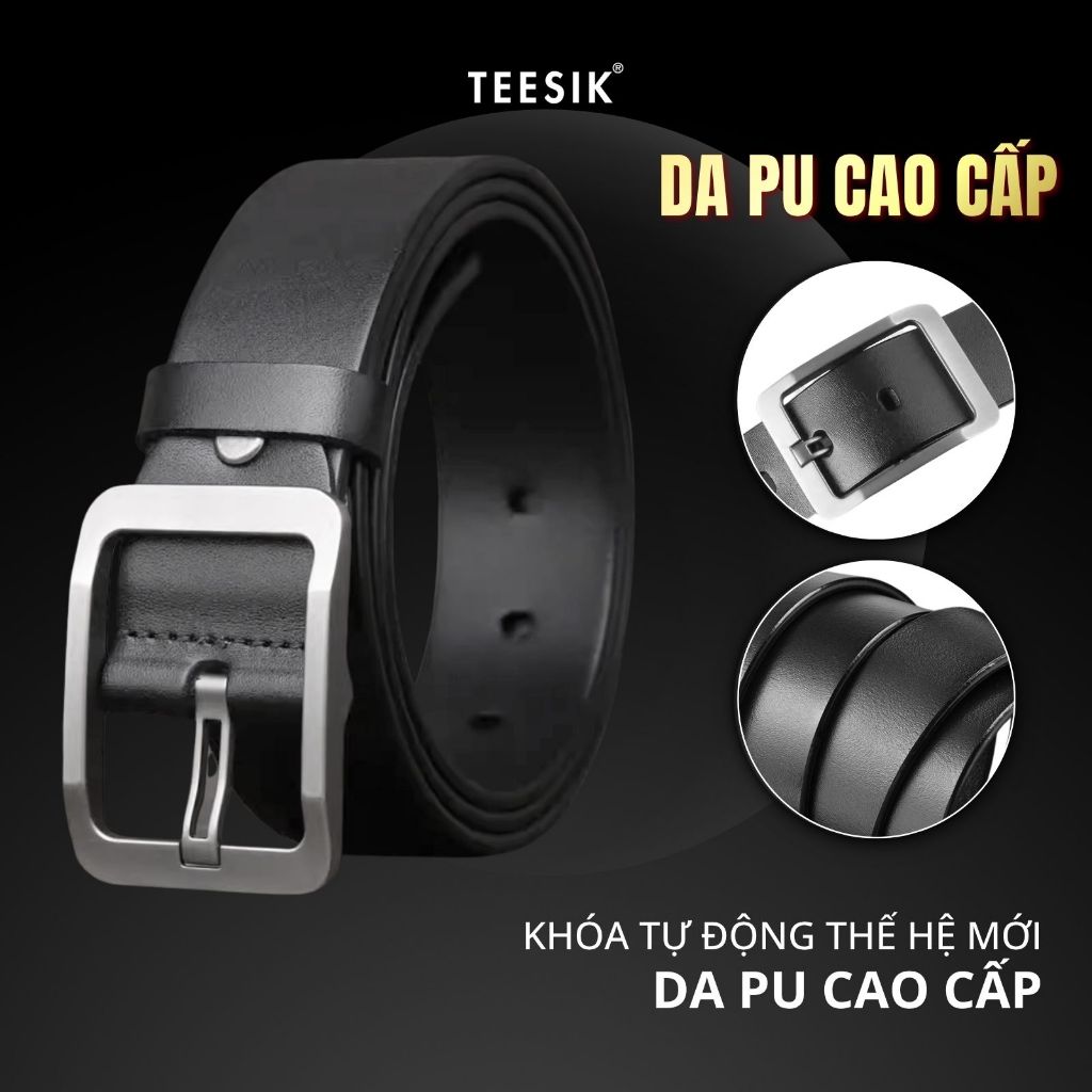 Cinto masculino de alta qualidade TEE SIK, fivela de cinto masculina, cinto de metal resistente à ferrugem DN06