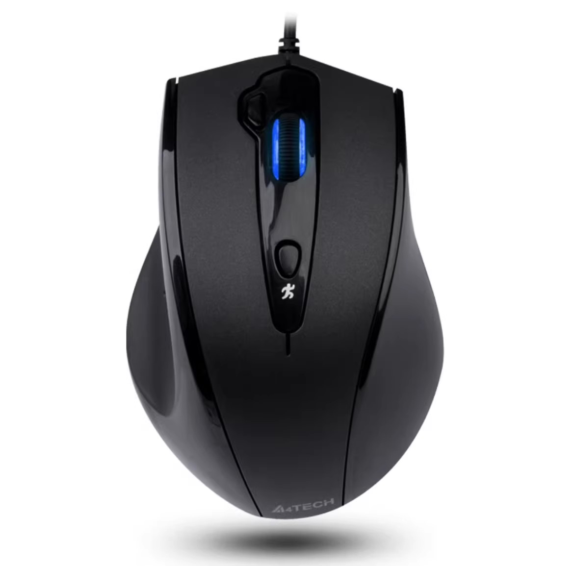 A4Tech N 810Fxs Mouse Óptico com Fio Silencioso Preto Fosco Ergonômico USB para Uso Diário no Escritório