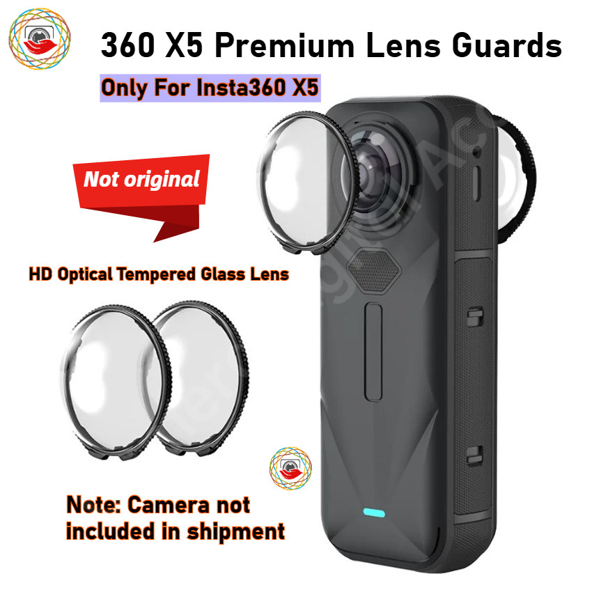 Para Insta360 X5 Premium Capa De Lente De Câmera HD Óptico Vidro Temperado Protetor Acessório