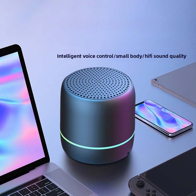 Caixa de Som Bluetooth 5.0 Sem Fio, Portátil, Subwoofer, Mini Sistema de Áudio para Ambiente Externo