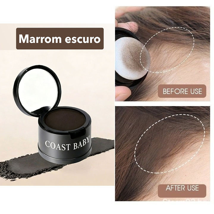 Pó De Sombreamento HairVeil – Sombra De Linha Fina À Prova D'água , Retoque De Raiz Natural , Anti-Brilho De Longa Duraç