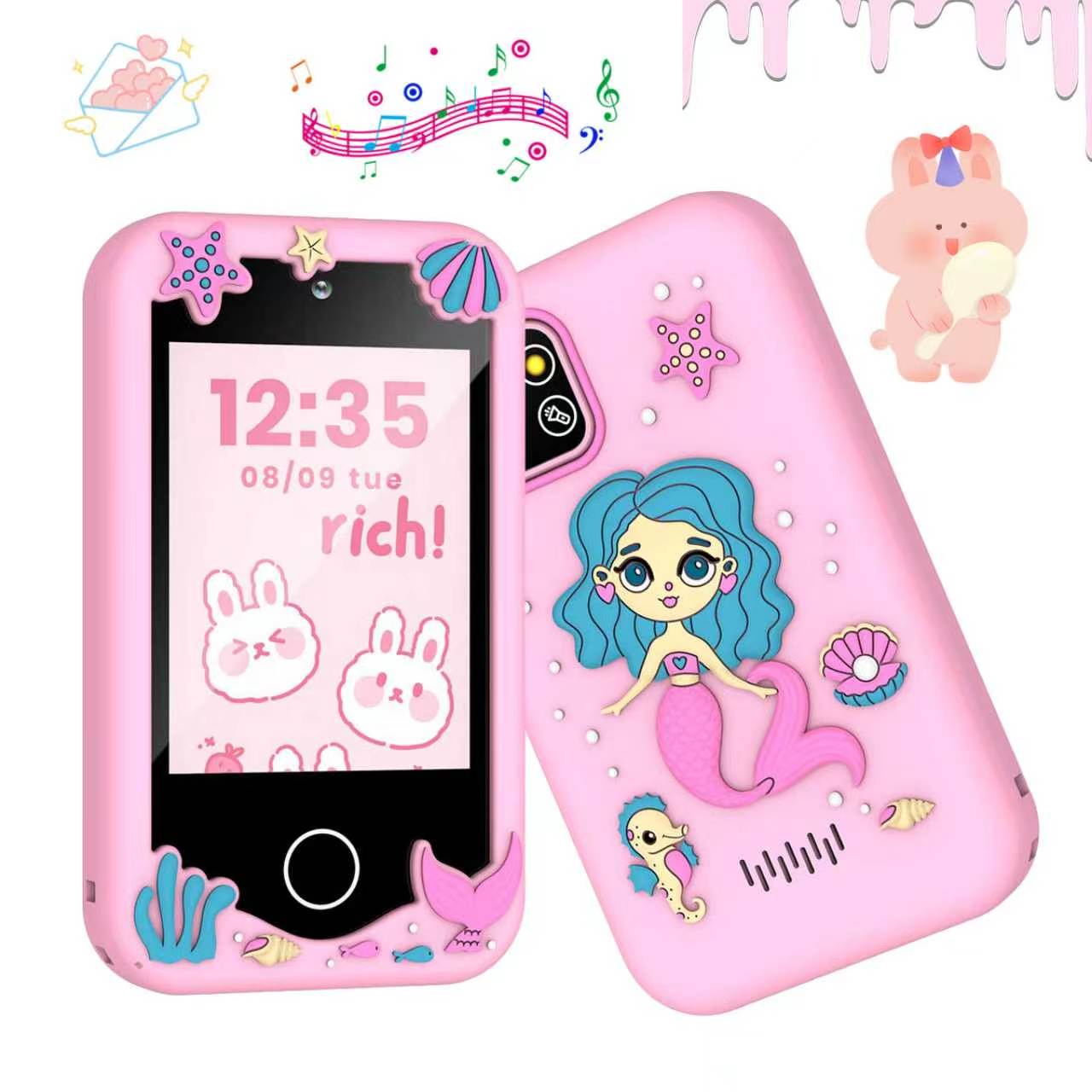 Este Smartphone de Brinquedo Educativo Infantil Multifuncional com Tela Sensível ao Toque é um Presente de Natal e