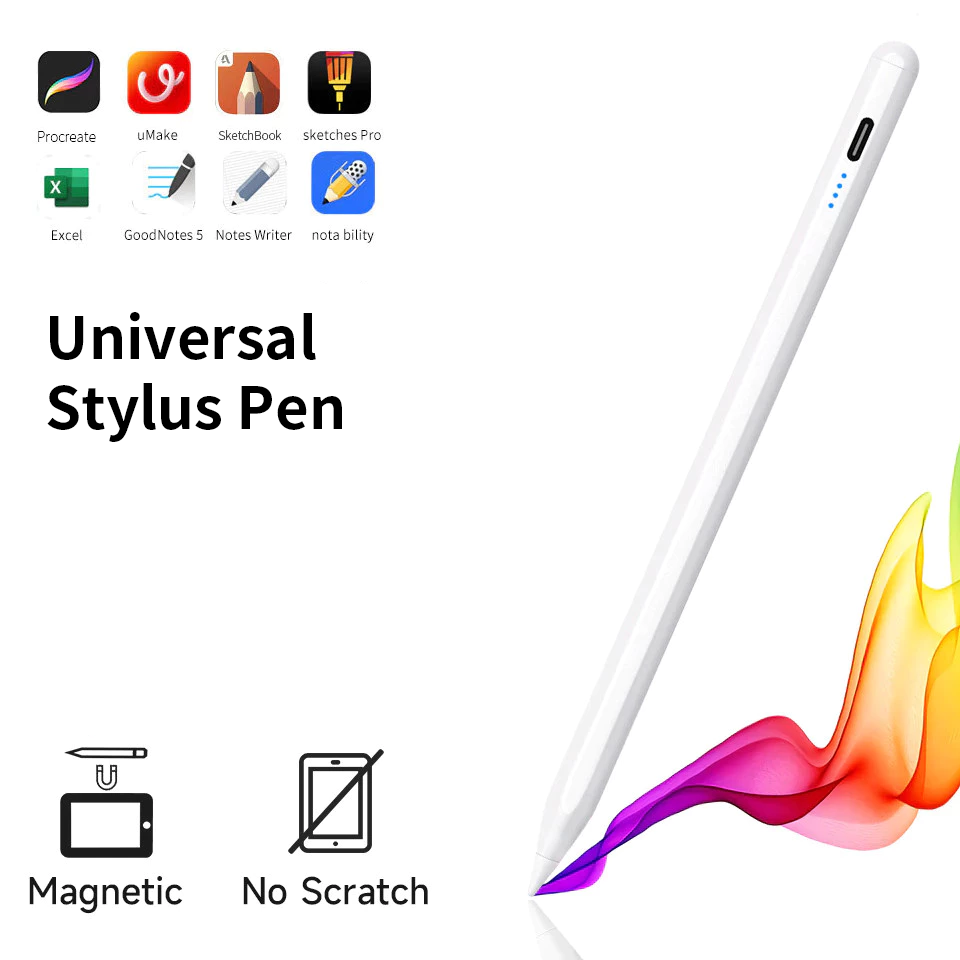 Caneta Stylus Ativa Universal para Tablet e Celular Xiaomi para iPad Apple Android