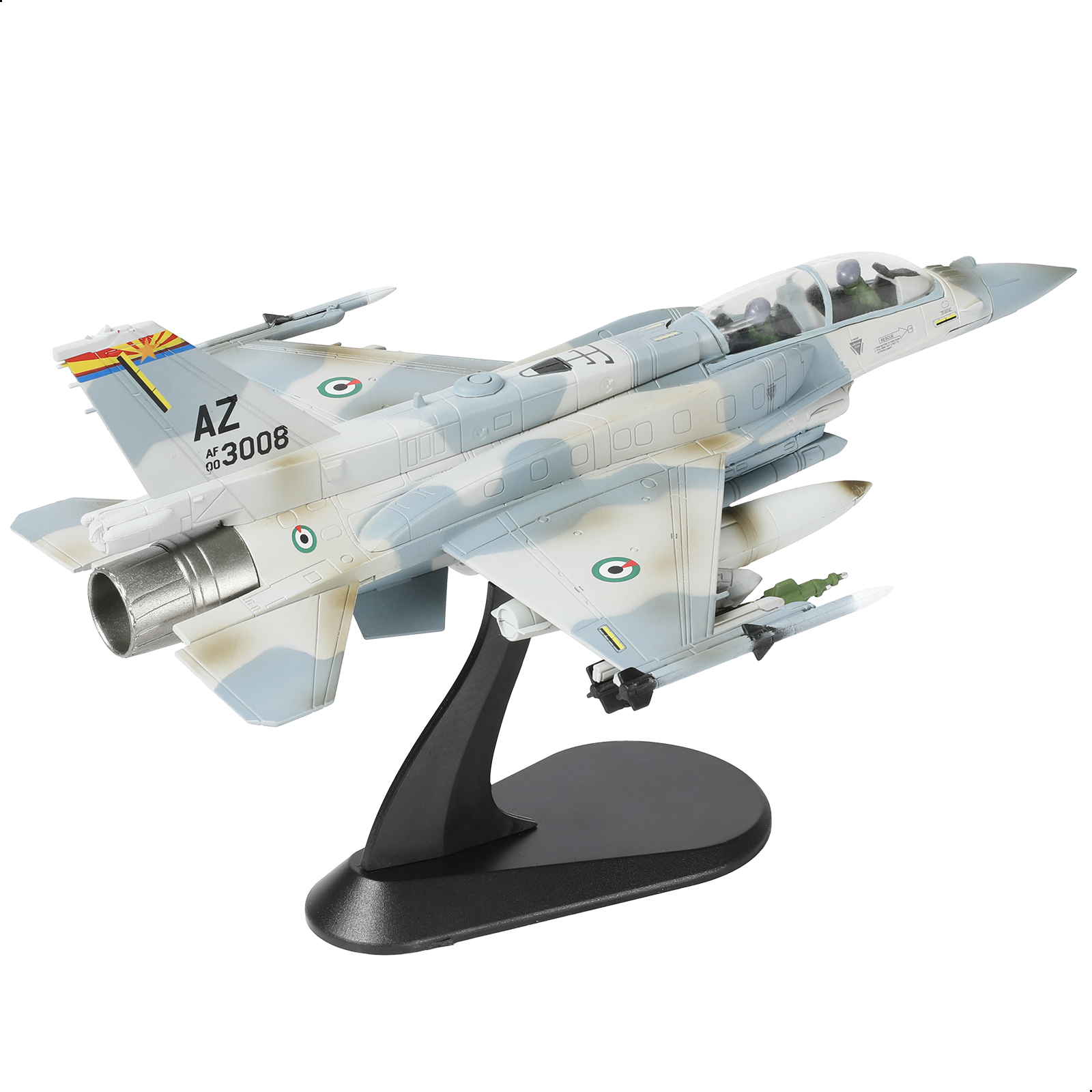 F-16 1/72 Falcão de Combate Modelo de Avião de Caça da Força Aérea dos Emirados Árabes Unidos Versão Antiga Miniatura