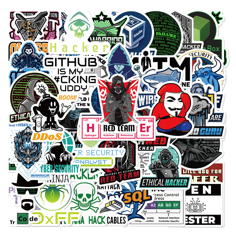 Hacker Programando Adesivos Estéticos Graffiti Vintage À Prova D'água Adesivo Para Laptop