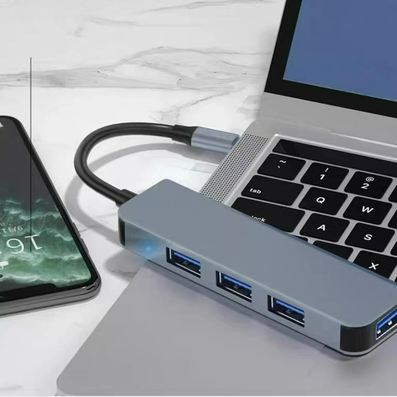 4 Portas USB 2.0 3.0 HUB Tipo C Adaptador 3.0 5Gbps De Alta Velocidade Multi-Divisor Para Lenovo Macbook Pro Acessórios