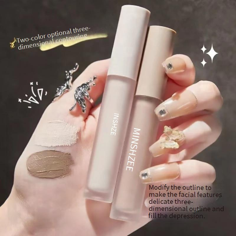 Contorno Líquido Natural, Fácil de Misturar, Sombra para Nariz, Maquiagem que Realça o Contorno e Ilumina o Rosto
