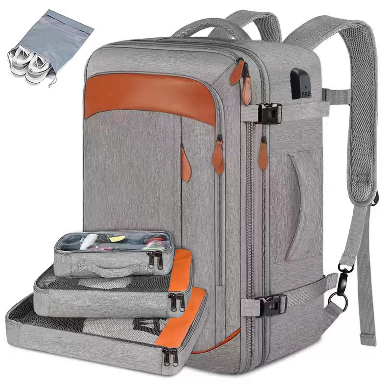 Nova Mochila De Viagem Multifuncional Unissex Com Capa Para Laptop , Compartimento Sapatos E Organizador , Homens