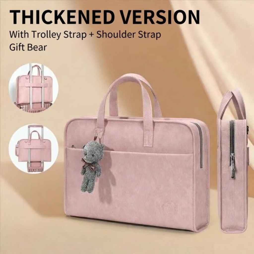 Bolsa para laptop à prova de choque com proteção reforçada, bolsa tiracolo transversal para MacBook e notebook, estilo