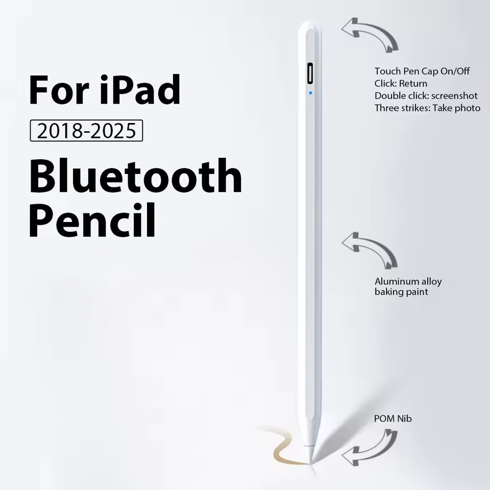 Caneta Stylus para iPad, caneta touch para iPad Pro, iPad Air 2018-2025, caneta digital para tablet com alta