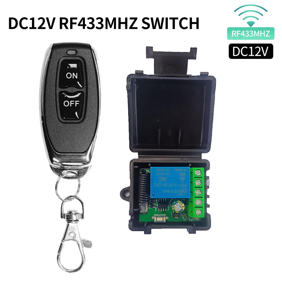 Interruptor de Controle Remoto Sem Fio Receptor de Relé para Trava Eletromagnética de Portão/433MHz