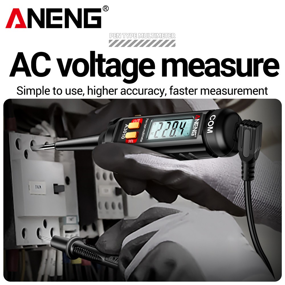 Um Conjunto De Multímetro Tipo Caneta ANENG A3010 , 4000 Contagens True RMS Medidor Elétrico Digital De Alcance Automáti