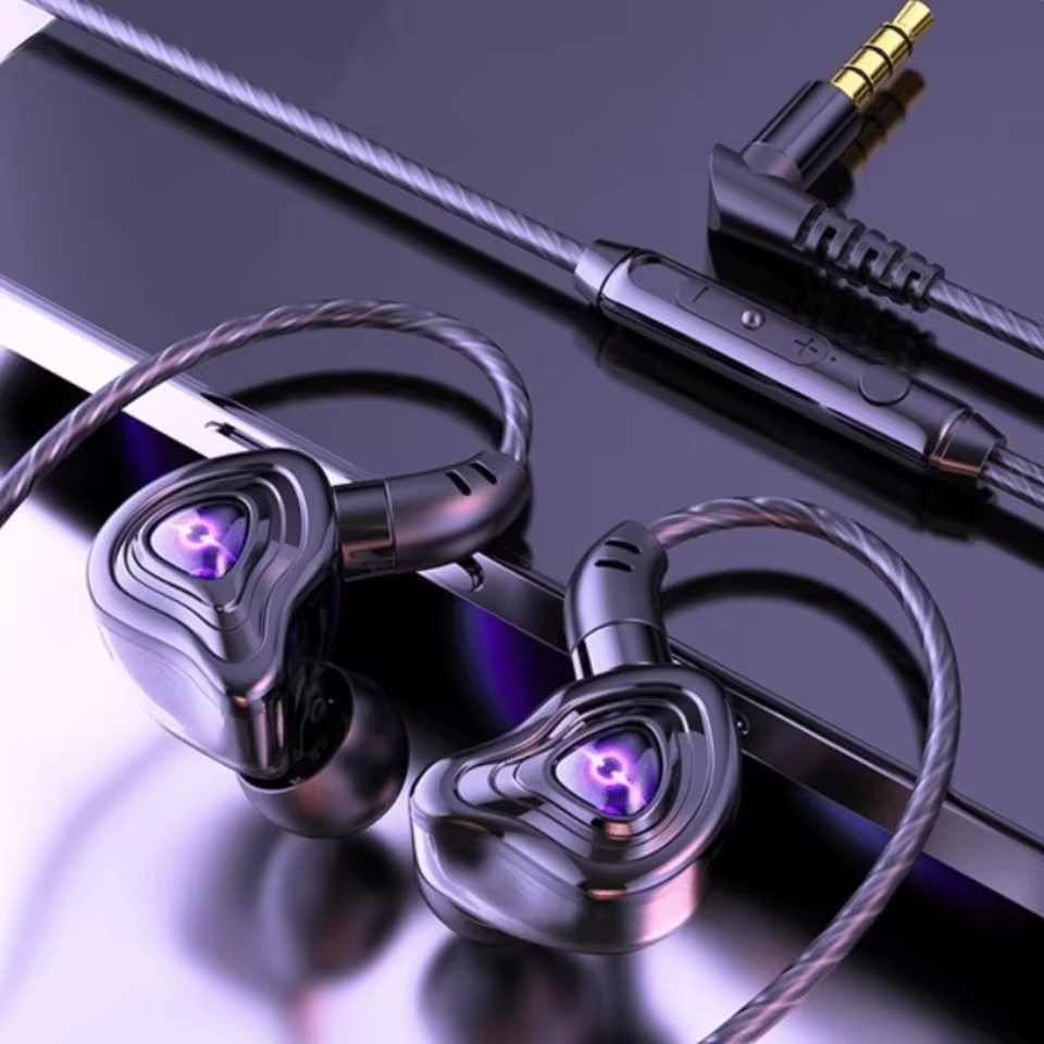 SPRISE S20 Fones De Ouvido Profissionais Para Jogos Alta Fidelidade 9D Som Estéreo Com Fio Smartphones Tablets Computado