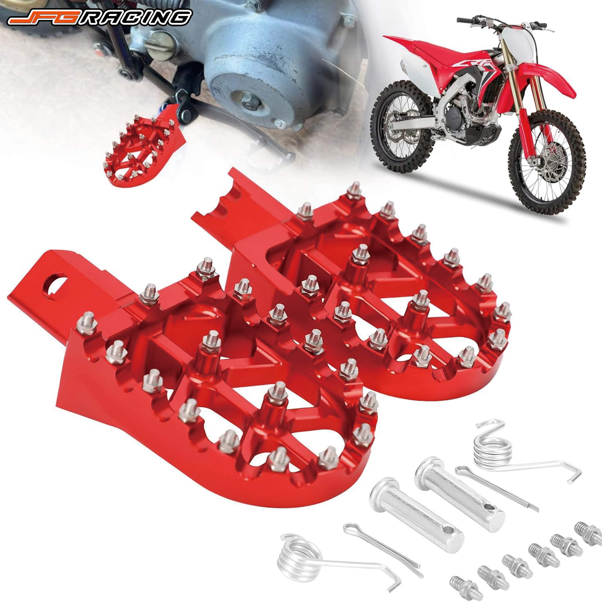 Descanso De Pedais De Motocicleta De Alumínio CNC Para Honda CRF50/70/110 XR50-110
