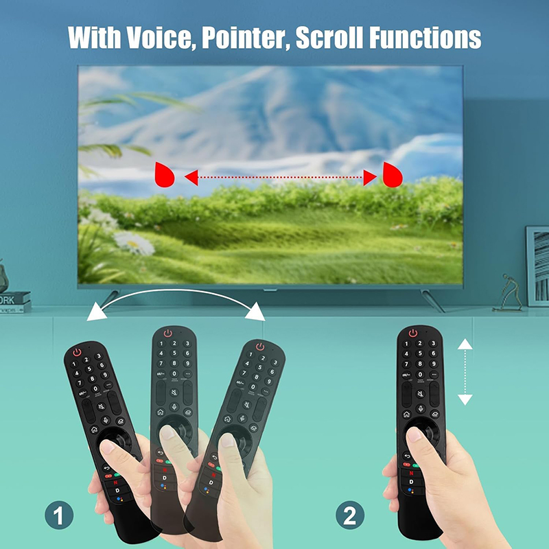 For LG Magic Remote Control MR24GA MR24GN Replacement for LG QNED HDR 4K OLED Google TV Cursor Remote