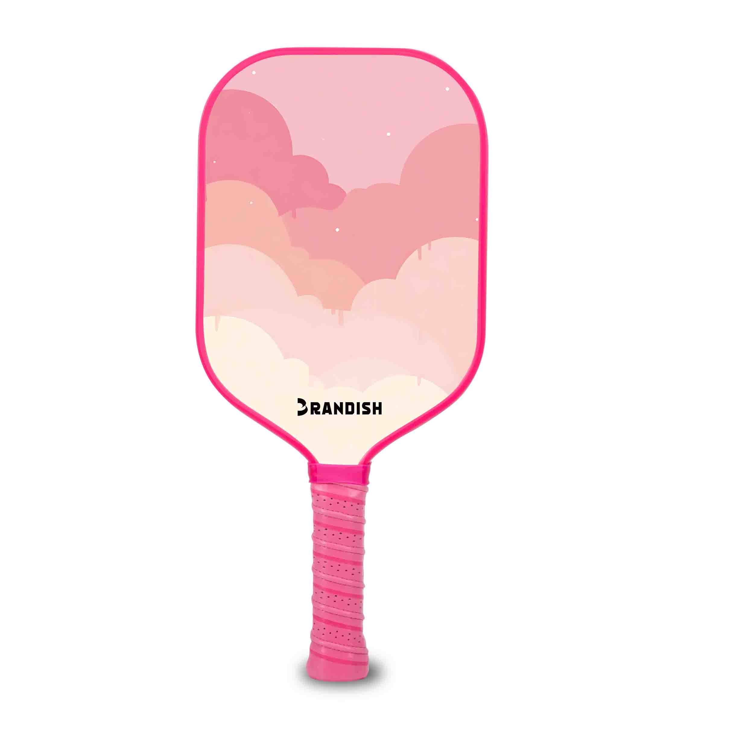 Pá De Pickleball Gradiente Rosa , Raquete Elegante Para Esportes E Brincadeiras Recreativas