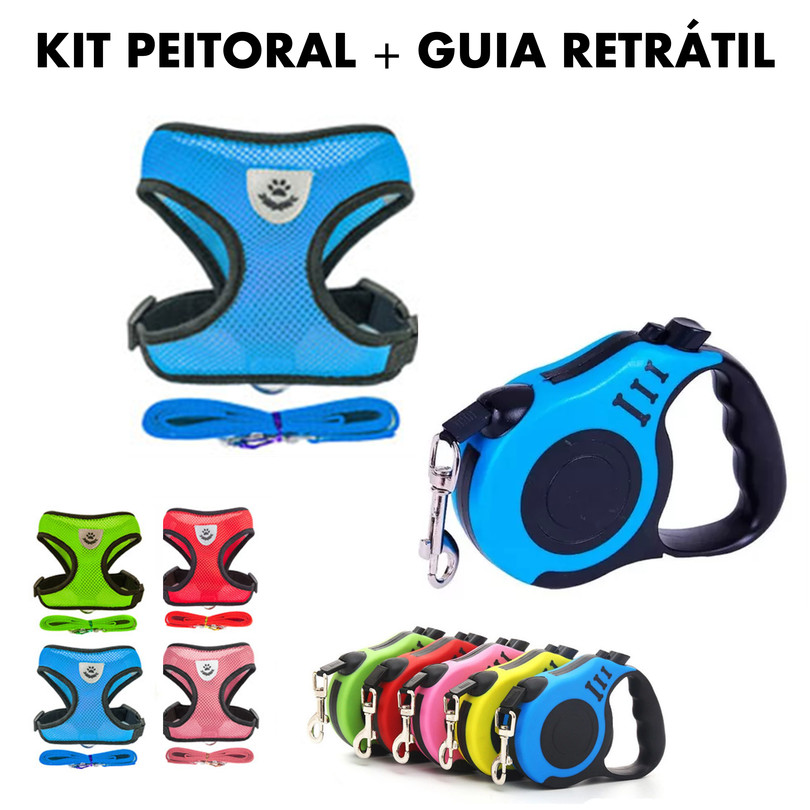 Conjunto De Arnês E Trela Para Cães Com Colete Reflexivo Macio Confortável De Alto Valor Pequenos