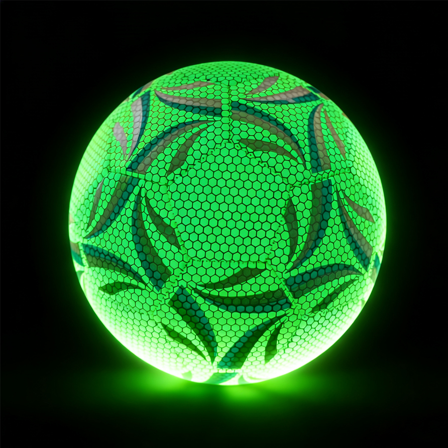 1 unidade de bola de futebol profissional verde fluorescente vibrante - bola de PU de alta qualidade para treinos ao ar