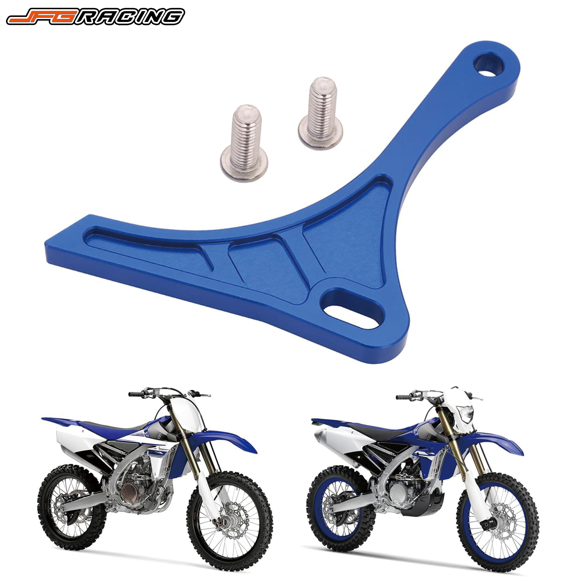 Protetor de Caixa de Motor CNC Protetor de Corrente Azul para YZ250F WR250F 2001-2013