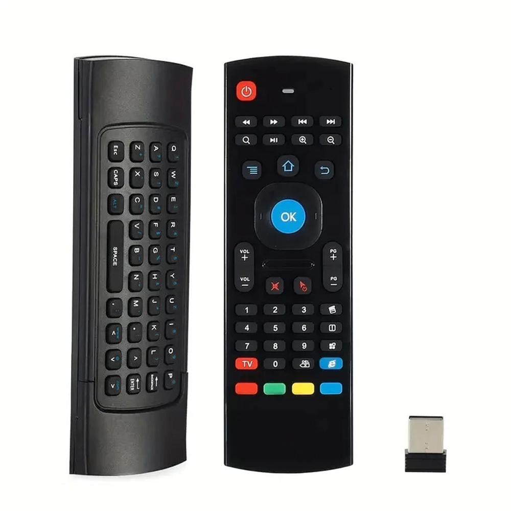 MX3 Controle Remoto Universal do Mouse de Ar Teclado Sem Fio Mini Controle Remoto de Aprendizagem IR 2.4G para PC
