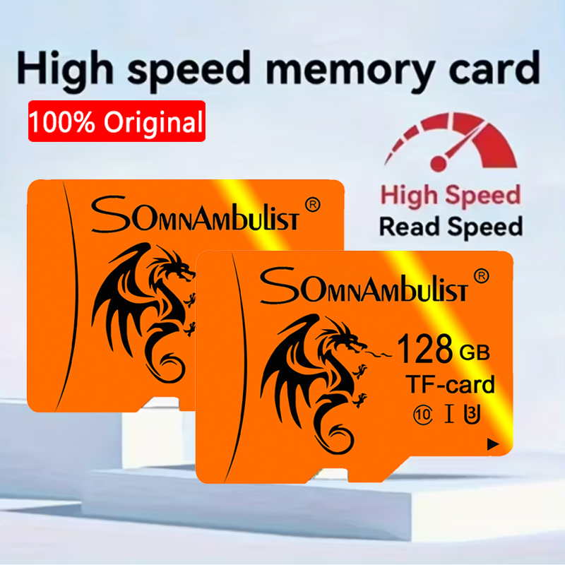 Micro SD Cartão de memória SD, 8 GB/32 GB/64 GB/128 GB capacidade real, Cartão TF de memória flash Classe 10 de alta