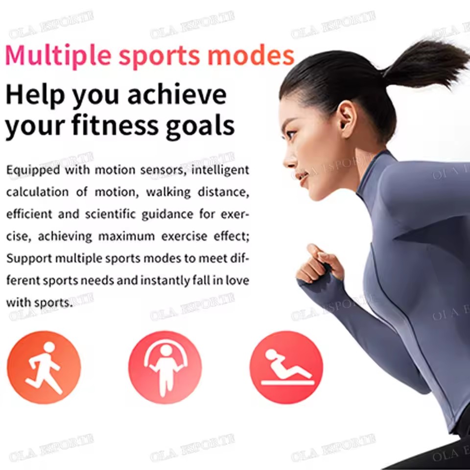 Relógio Inteligente M9 para Homens e Mulheres - Pulseira Fitness Esportiva, Monitor de Frequência Cardíaca e Pressão