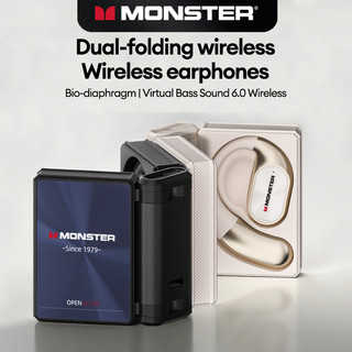 Monster AC530 Fones De Ouvido Design De Condução Aberta Bluetooth Bateria De Grande Capacidade Com Microfone HD Para Sma