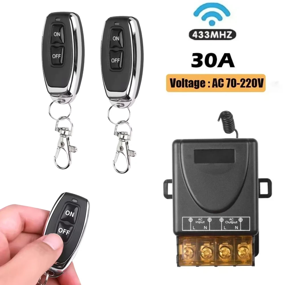 Transmissor mini dot switch Controle remoto sem fio universal 1CH RF 433Mhz módulo receptor de relé para uso doméstico