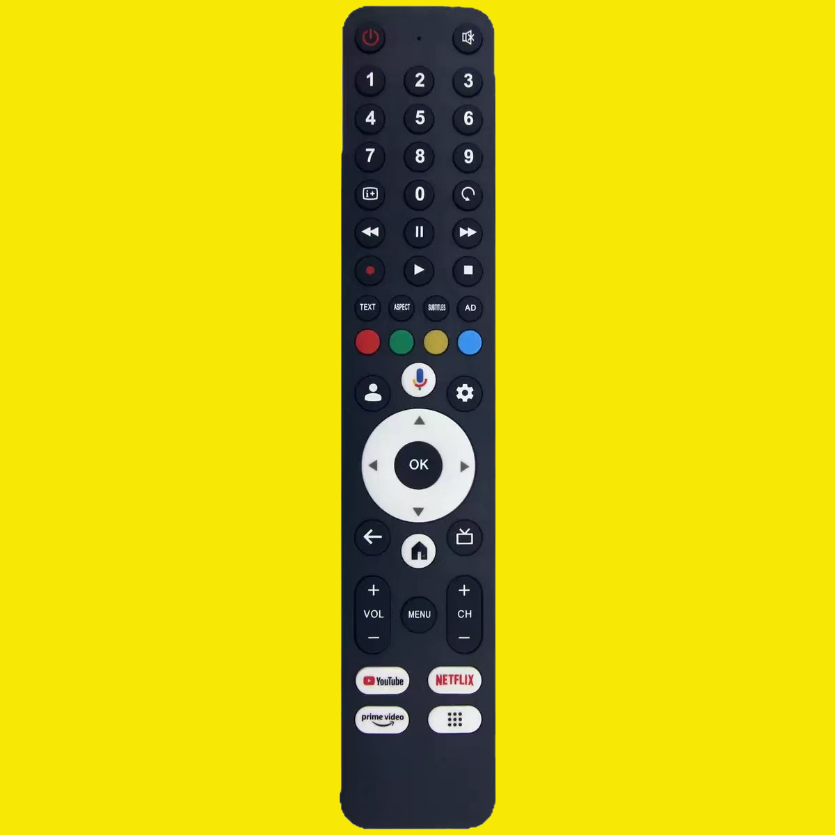 Controle remoto universal de reposição para TV inteligente Sharp, compatível com dispositivos Google TV, fácil