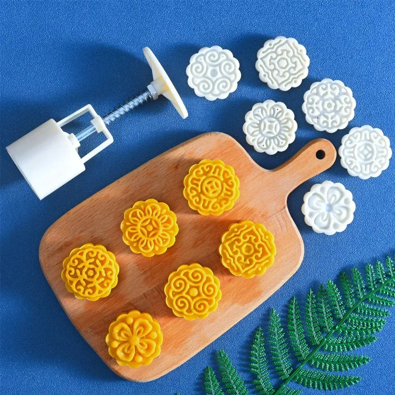 Molde De Bolo Lunar De Prensa Manual Para Decoração De Pastelaria Fondant Ferramenta De Cozimento Doméstico