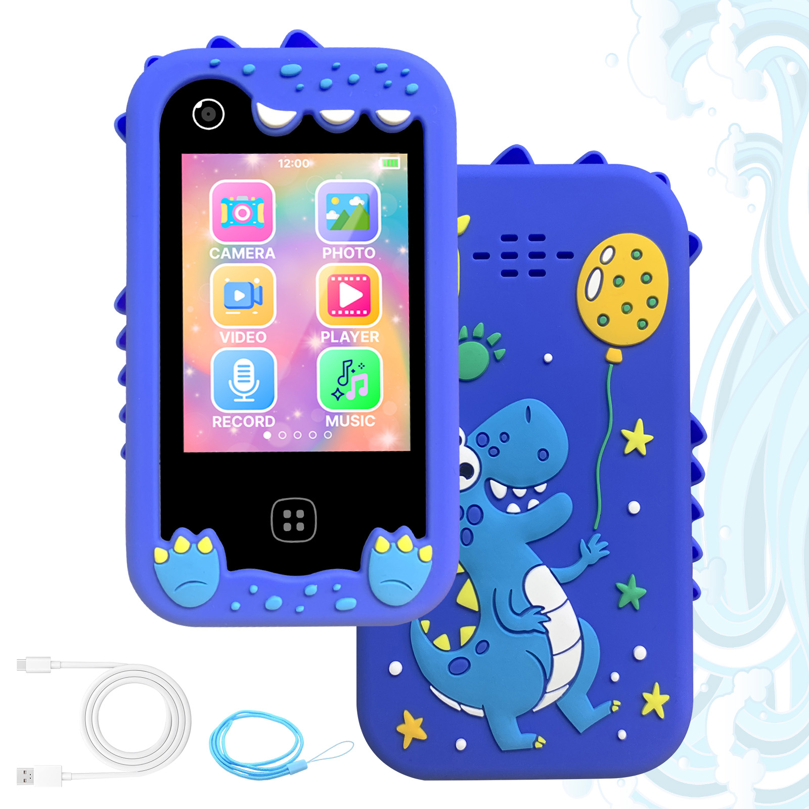 Smartphone infantil, presente de brinquedo para pais e filhos, telefone com tela sensível ao toque simulada para