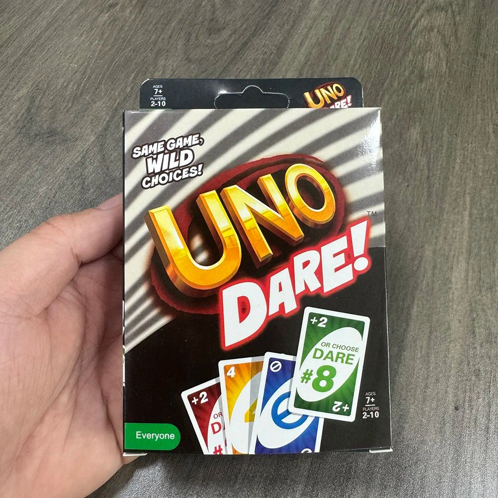 Mattel Games UNO DARE Jogo De Cartas Multiplayer Family Party Game Toy Coleção De Clássicas Presente De Formatura Para C