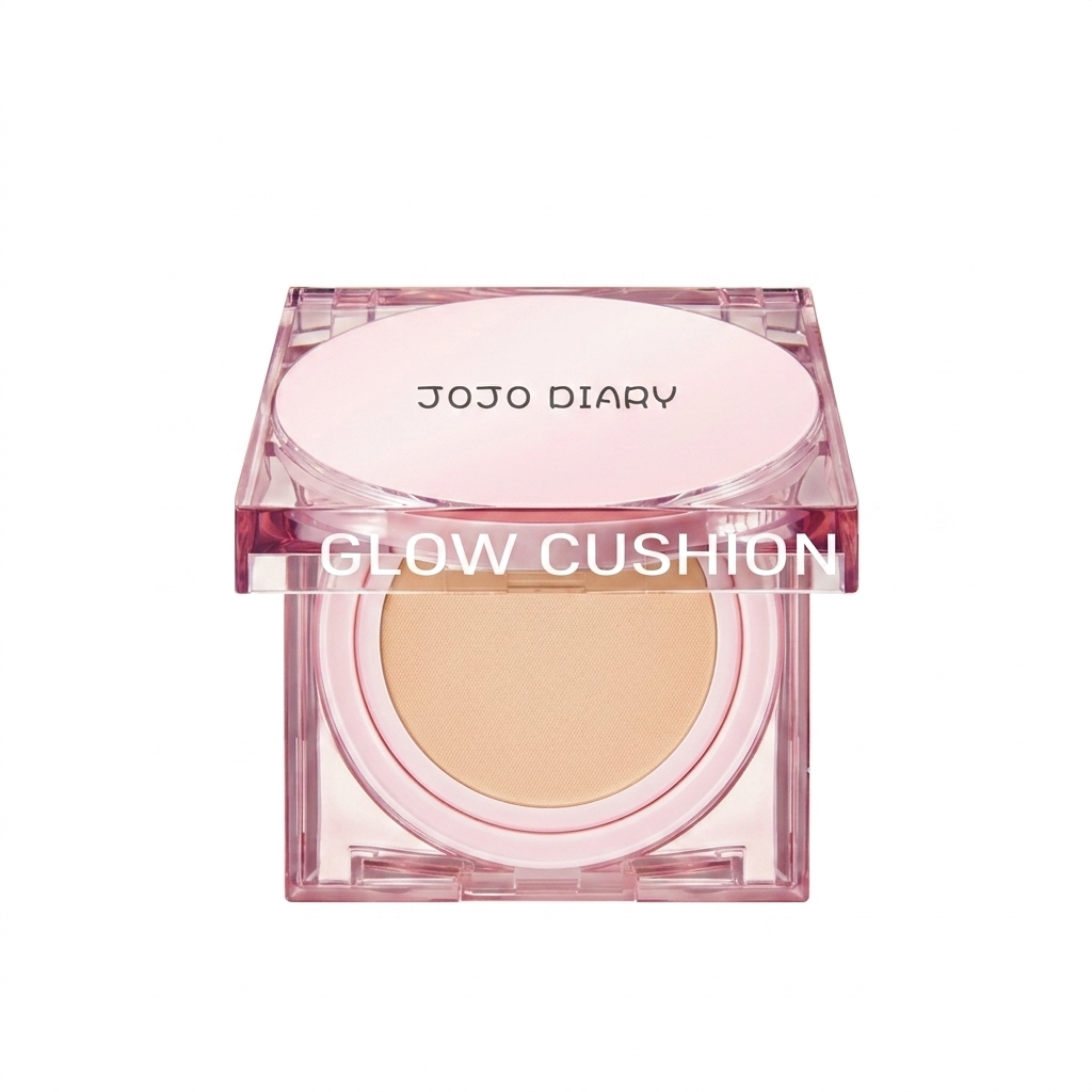 Base de Maquiagem em Cushion de Cristal Rosa à Prova d'Água, Longa Duração, Controle de Oleosidade, Corretiva,