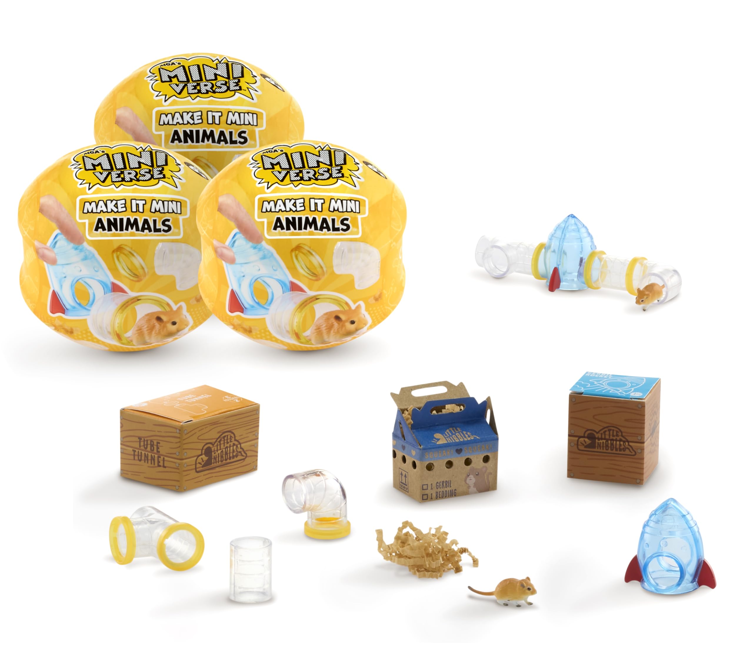 MGA Mini Verso Torná-Lo Animais Série 2 DIY Miniatura Pet Playset Caixa Cega Brinquedo Colecionável Para Meninas Criança